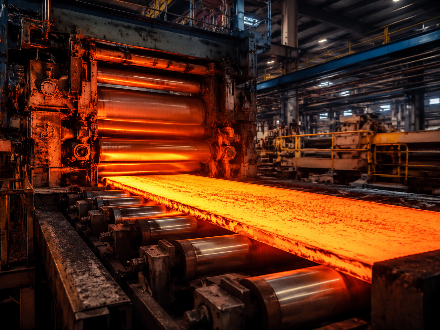Steel rolling mill